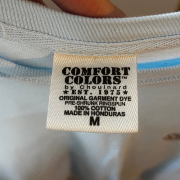 Comfort Colors Southern Strut Clothing Company Men's Sky Blue Long Sleeve - Picture 4 of 8